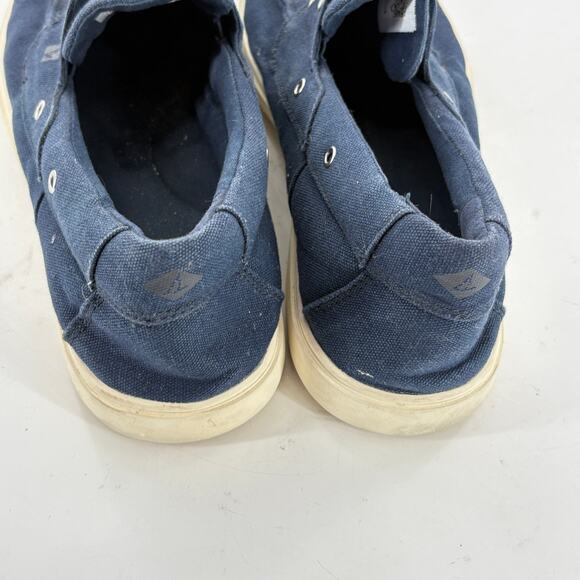 Sperry Mens Outer Banks Deck Shoes 10 Navy Blue Slip On Sneakers - Picture 4 of 7